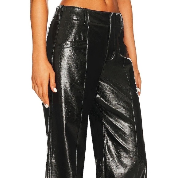 FREE People Star-Crossed Lovers Vegan Straight-Leg Pants - Size 8 - Picture 2 of 16